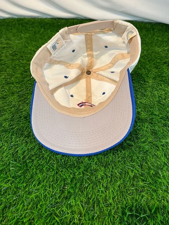 VTG Vintage 80s 90s Young An Company MLB Chicago Cubs White & Blue Snapback Hat - Picture 10 of 12